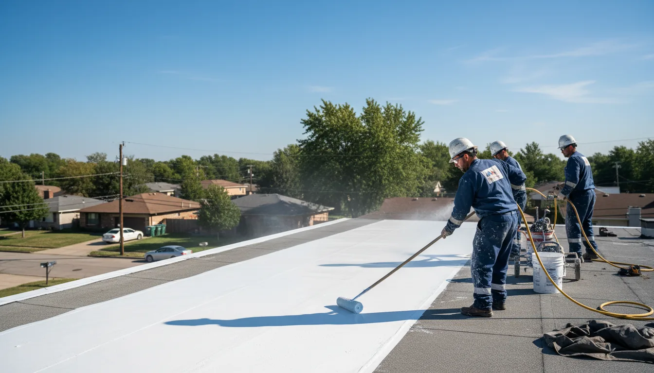 Commercial roof coating in Arlington, KS near me